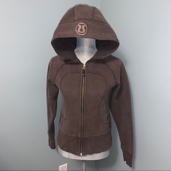 Lululemon Brown Scuba Hoodie size 6